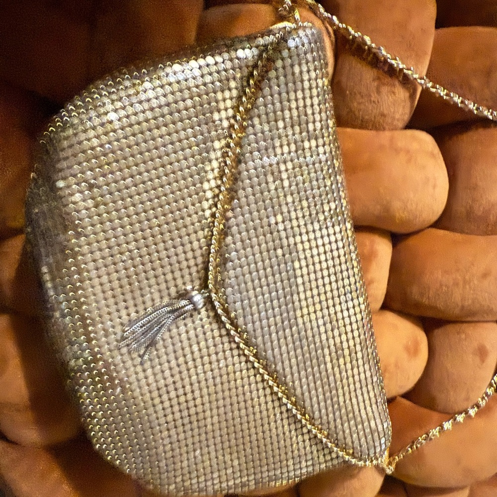 Elegant Gold Chain Evening Bag
